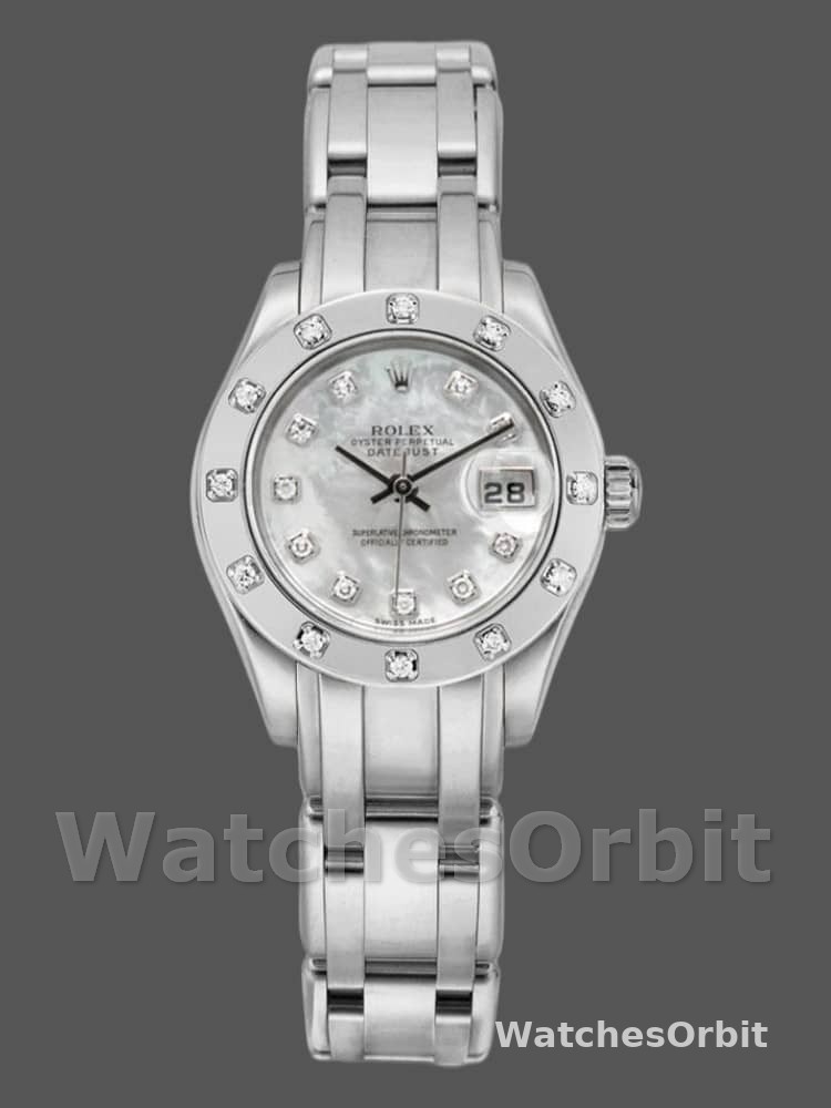 Rolex Pearlmaster 80319 MOP Diamond Dial 29MM Lady Replica Watch