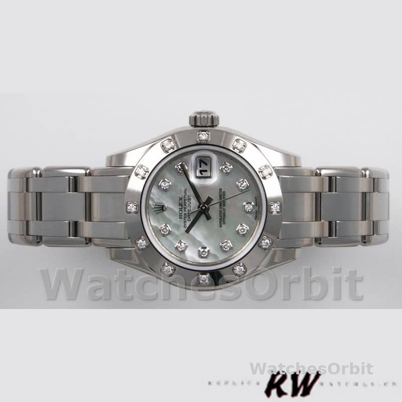 Rolex Pearlmaster 80319 MOP Diamond Dial 29MM Lady Replica Watch