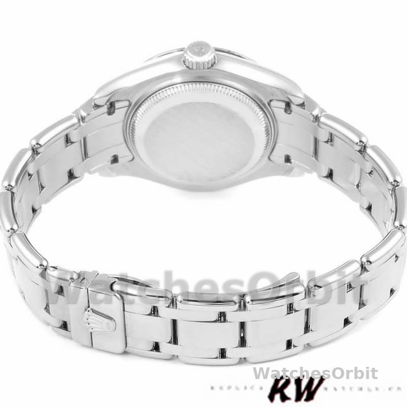 Rolex Pearlmaster 80319 White Dial Diamond 29MM Lady Replica Watch