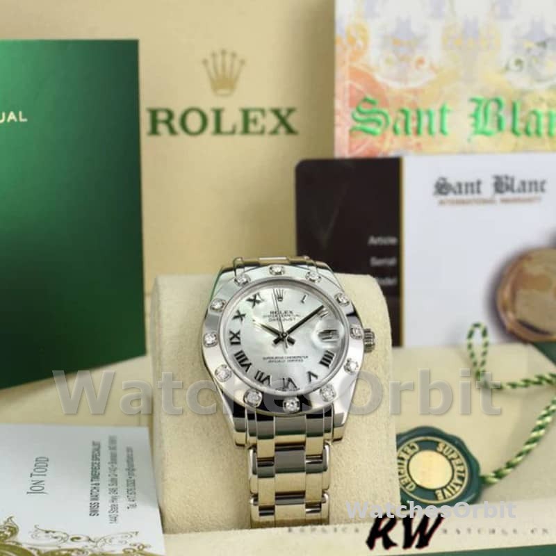 Rolex Pearlmaster Midsize 81319 MOP Dial 34MM Lady Replica Watch