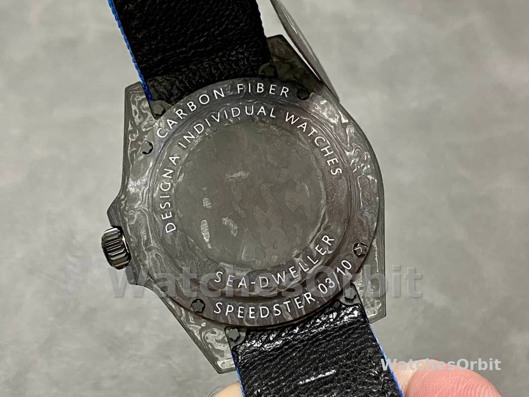 Rolex Sea Dweller Customized DiW Carbon Fiber Ocean Blue Dial