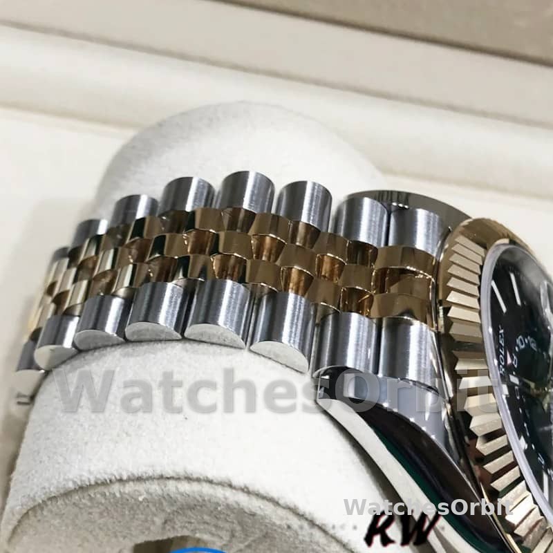 Rolex Sky-Dweller 326933 Stainless Steel Yellow Gold Black Dial 42MM Mens Replica Watch