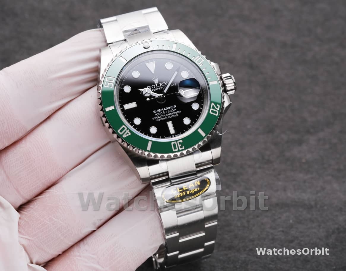 Replica Rolex Submariner 126610LV Green Bezel Black Dial 41mm Mens Watch