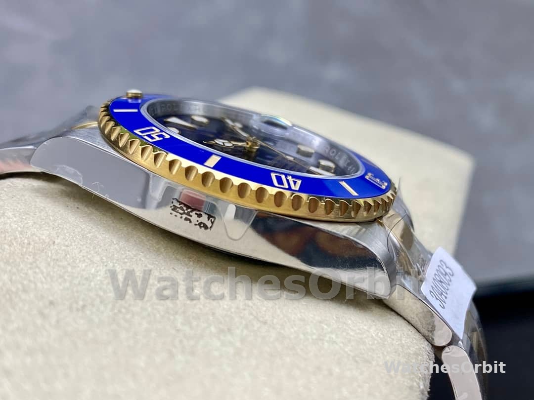 Replica Rolex Submariner Date 116613LB Two Tone Blue Dial 40mm Mens Watch