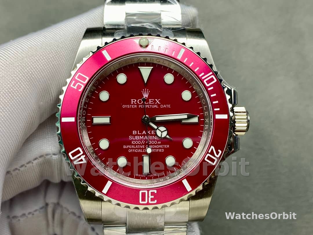 Rolex Blaken Submariner Truckee Red Limited Edition 40MM Mens Replica Watch