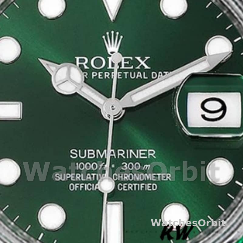 Rolex Submariner 116610 Green Dial Rubber strap 40mm Mens Replica Watch