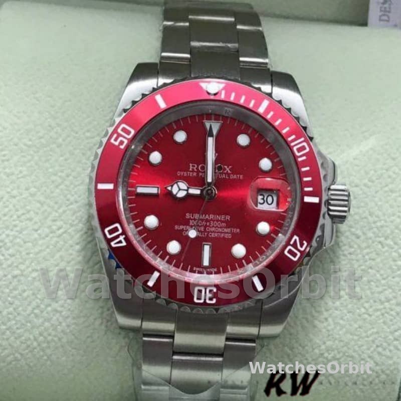 Rolex Submariner 116610 Stainless Steel 40MM Red Dial Mens Replica Watch