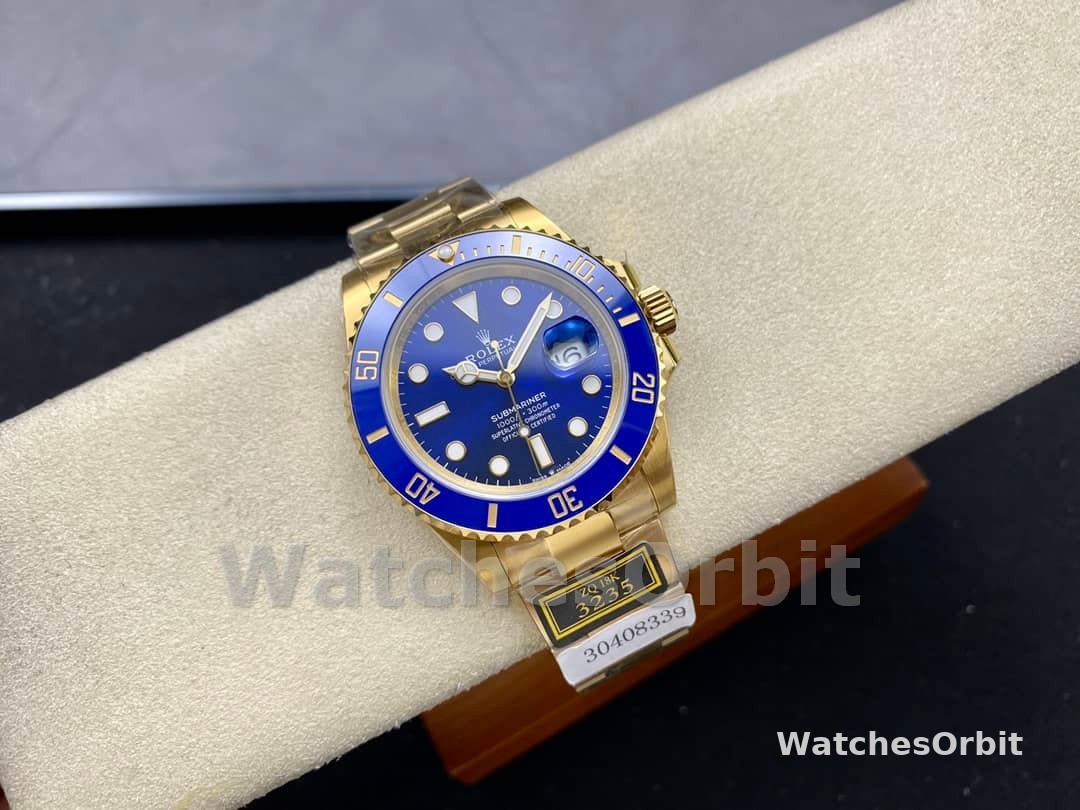 Rolex Submariner 126618LB Yellow Gold Blue Dial 41mm Mens Replica Watch
