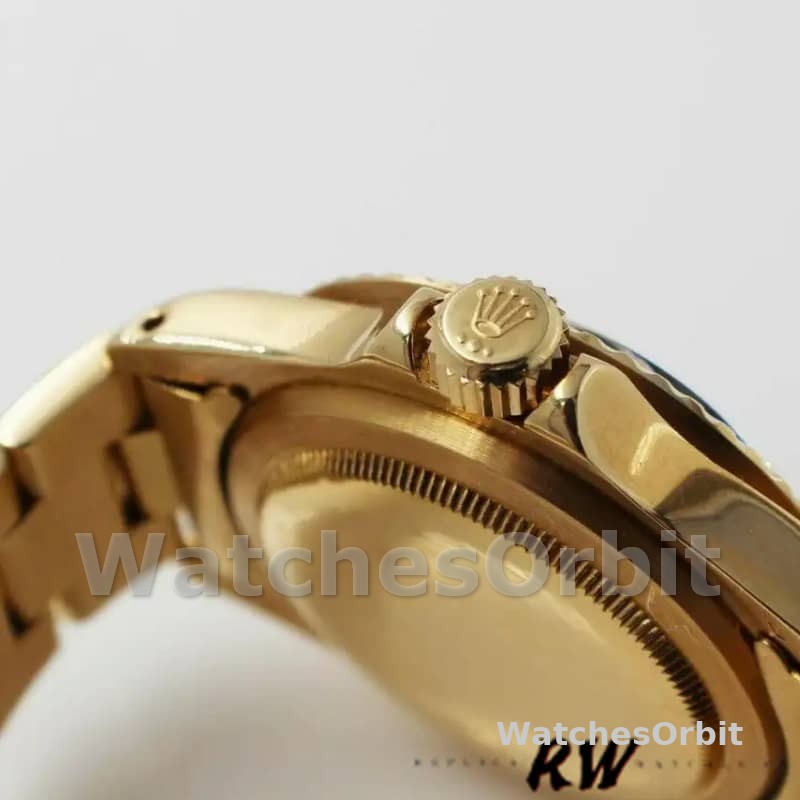 Rolex Submariner 1680/8 Black dial Yellow Gold 40mm Mens Replica Watch