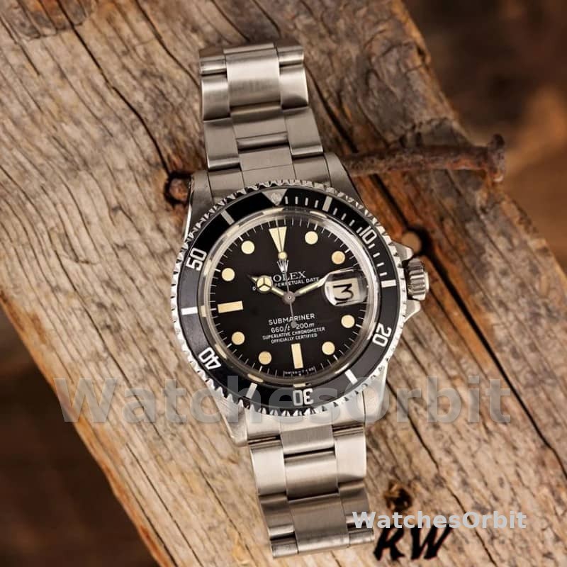 Rolex Submariner 1680 Stainless Steel Case Black Dial 40mm Mens Replica Watch