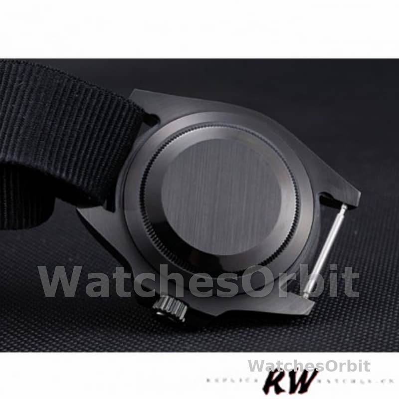 Rolex Submariner 622006 Black nylon strap Black Dial 40mm Mens Replica Watch