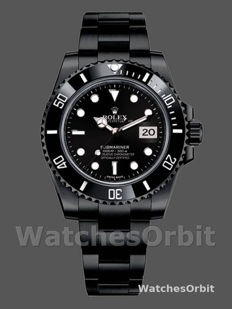 Rolex Submariner Date 116610LN Black Dial Black PVD/DLC Stainless Steel 40MM Mens Replica Watch