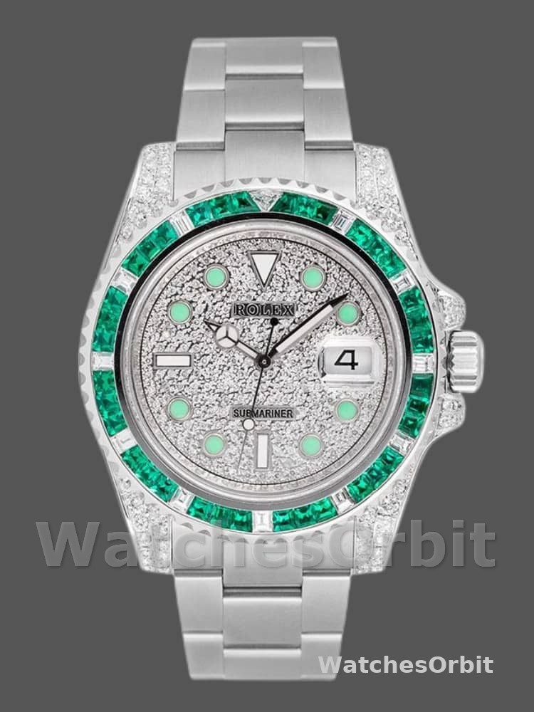 Rolex Submariner Date 116610LN Custom Diamond Stainless Steel 40MM Mens Replica Watch