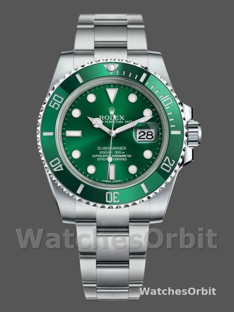Rolex Submariner Date 116610LV Stainless Steel Oyster 40MM Green Dial Mens Replica Watch