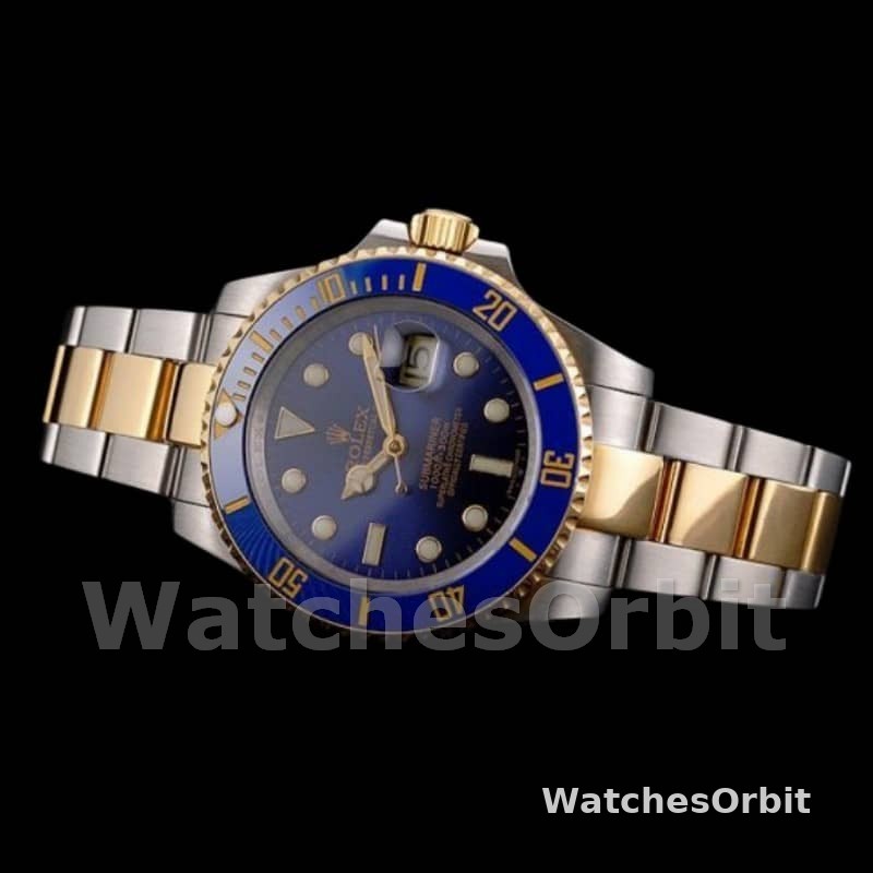 Rolex Submariner PR16233B Two Tone Blue Dial 41mm Mens Replica Watch