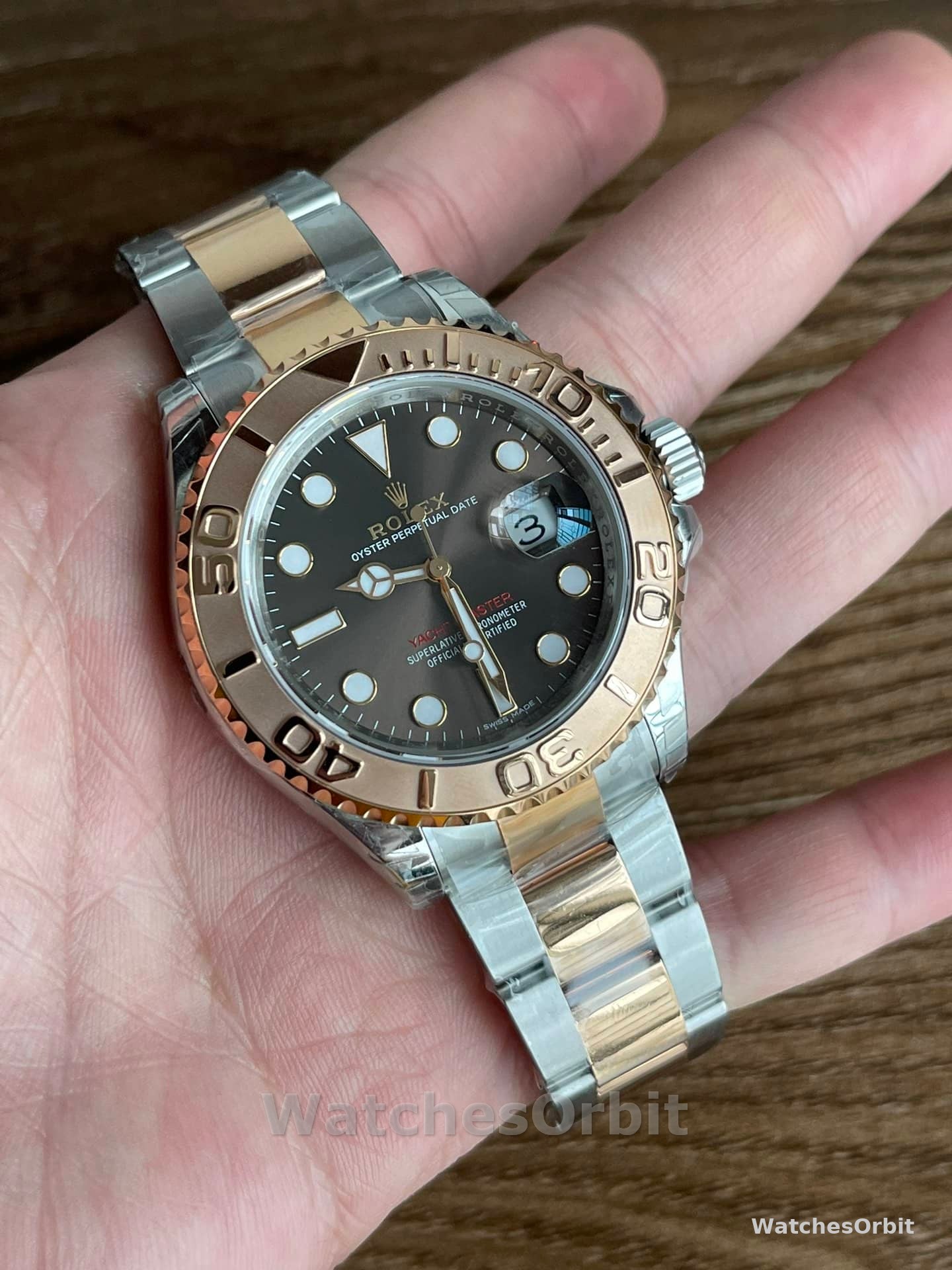 Rolex Yacht-Master 126621 EverRose Gold Black Dial 40MM Mens Replica Watch