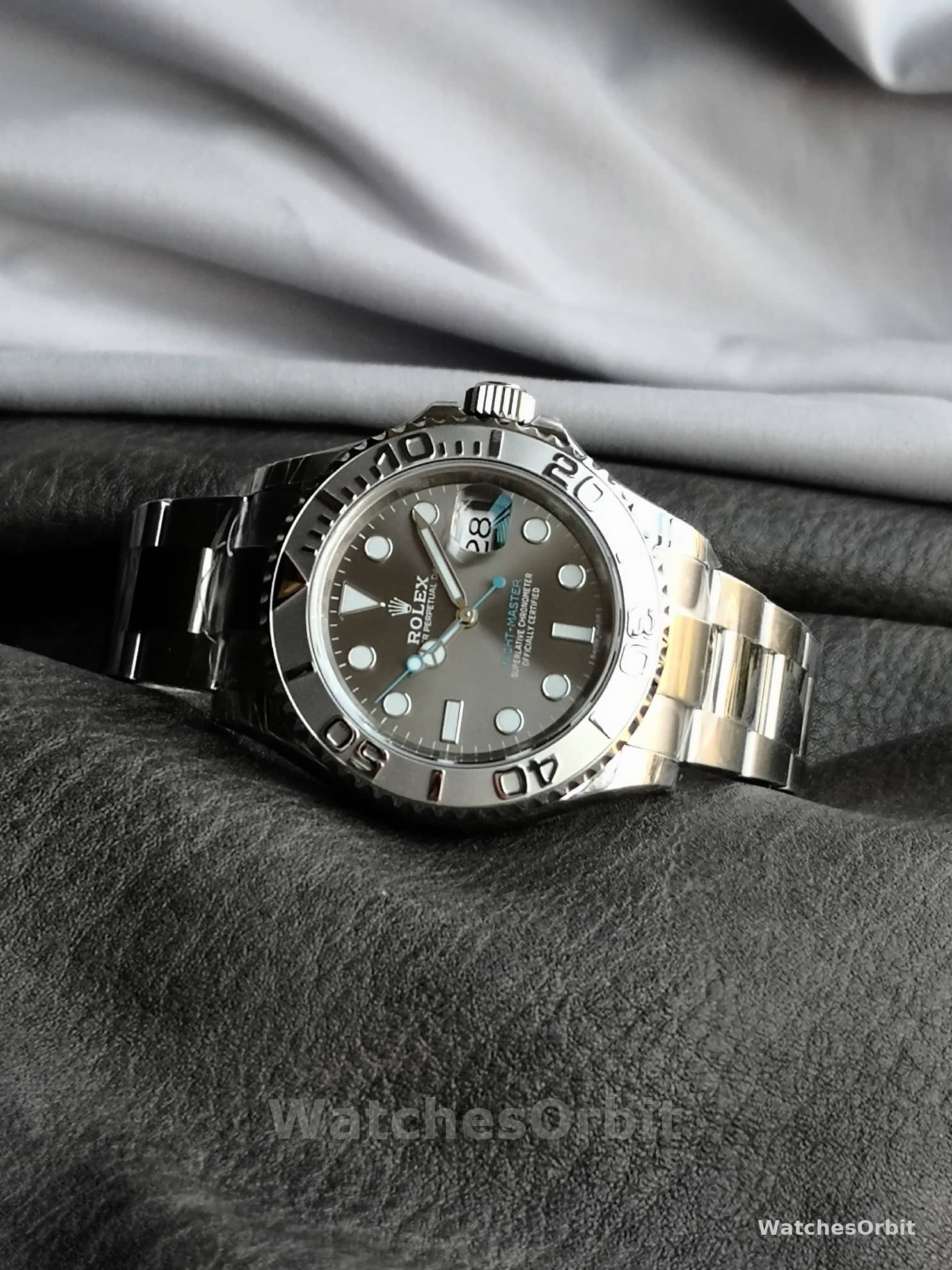 Rolex Yacht-Master 126622 Platinum Bezel Dark Rhodium Grey Dial 40MM Mens Replica Watch