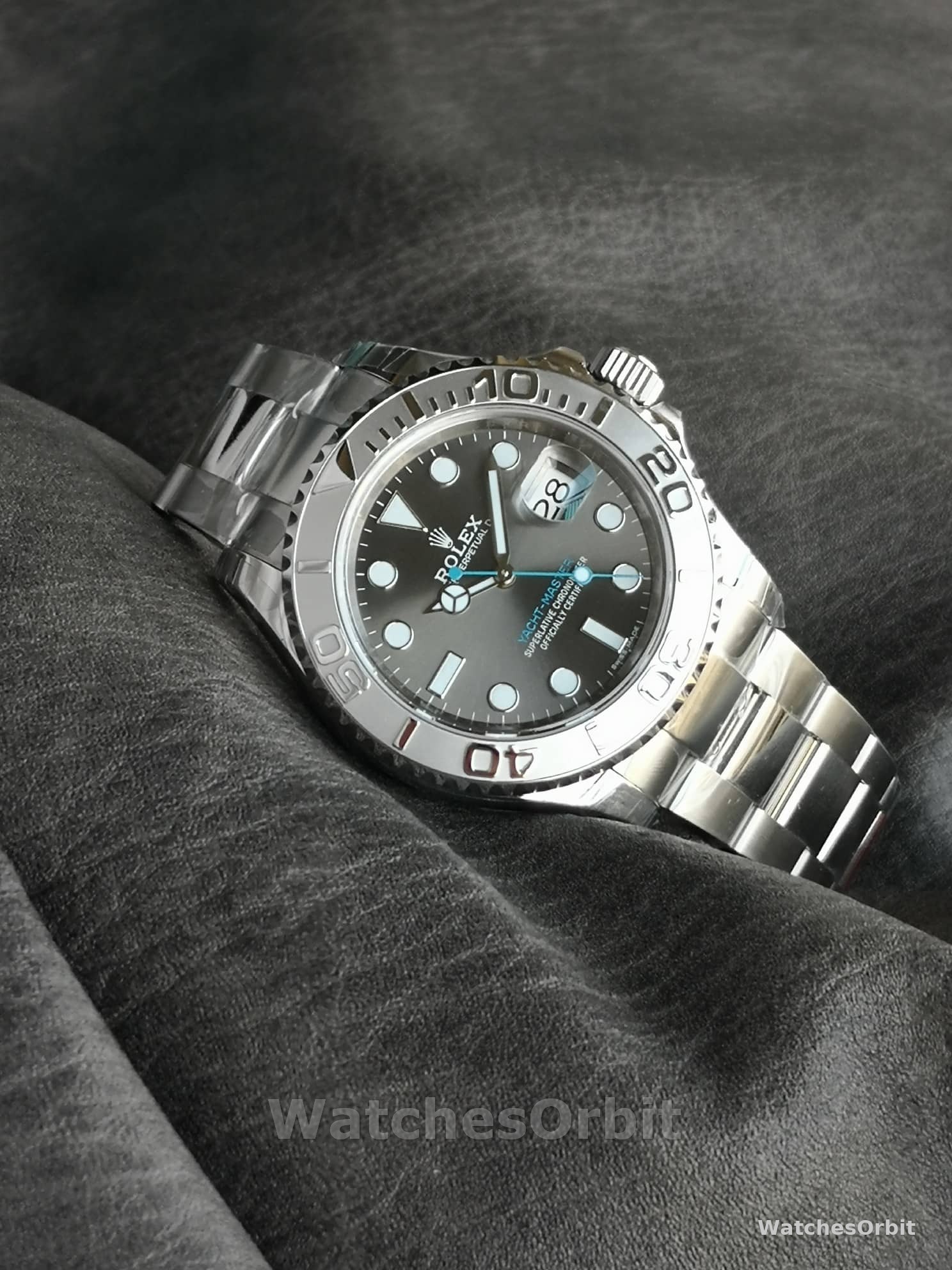 Rolex Yacht-Master 126622 Platinum Bezel Dark Rhodium Grey Dial 40MM Mens Replica Watch