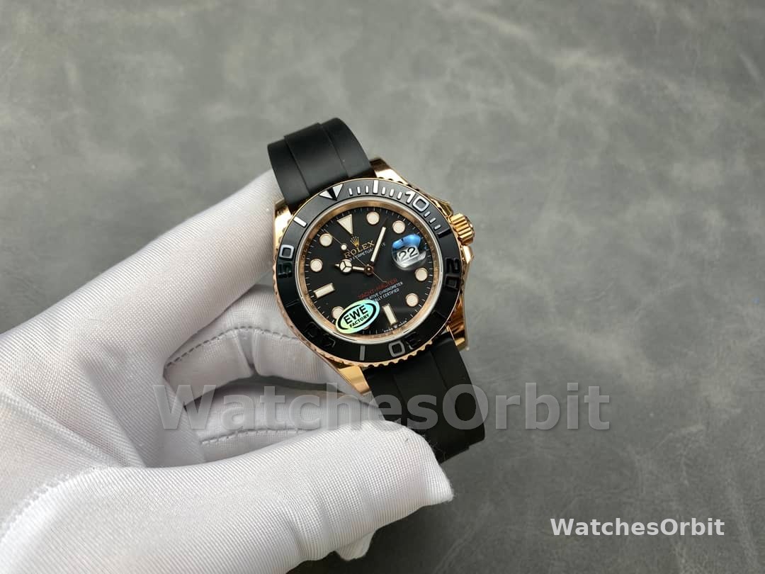 Rolex Yacht-Master 126655 40mm Automatic Black Dial 18kt Everose Gold Watch