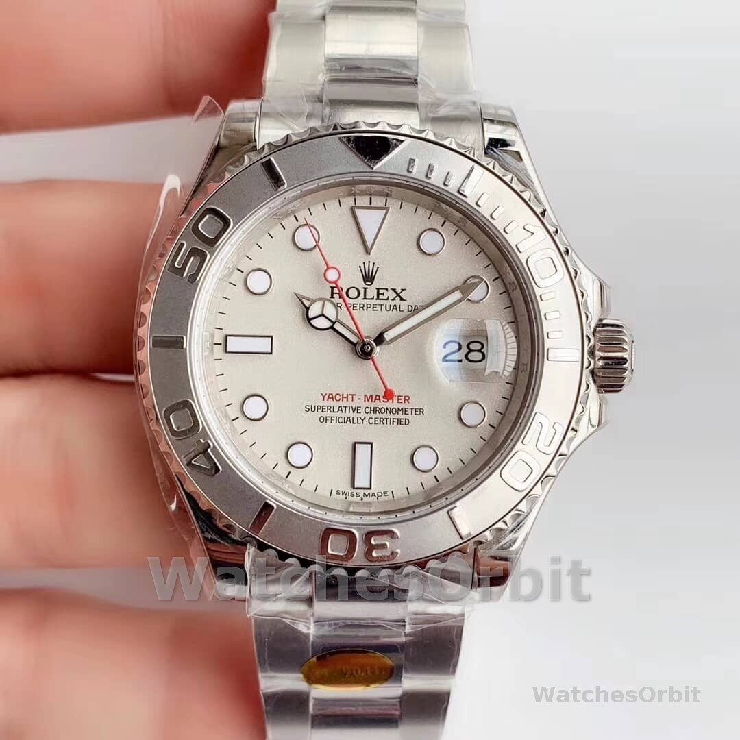 Rolex Yacht Master 16622 Silver Dial 40mm Mens Replica Ratch