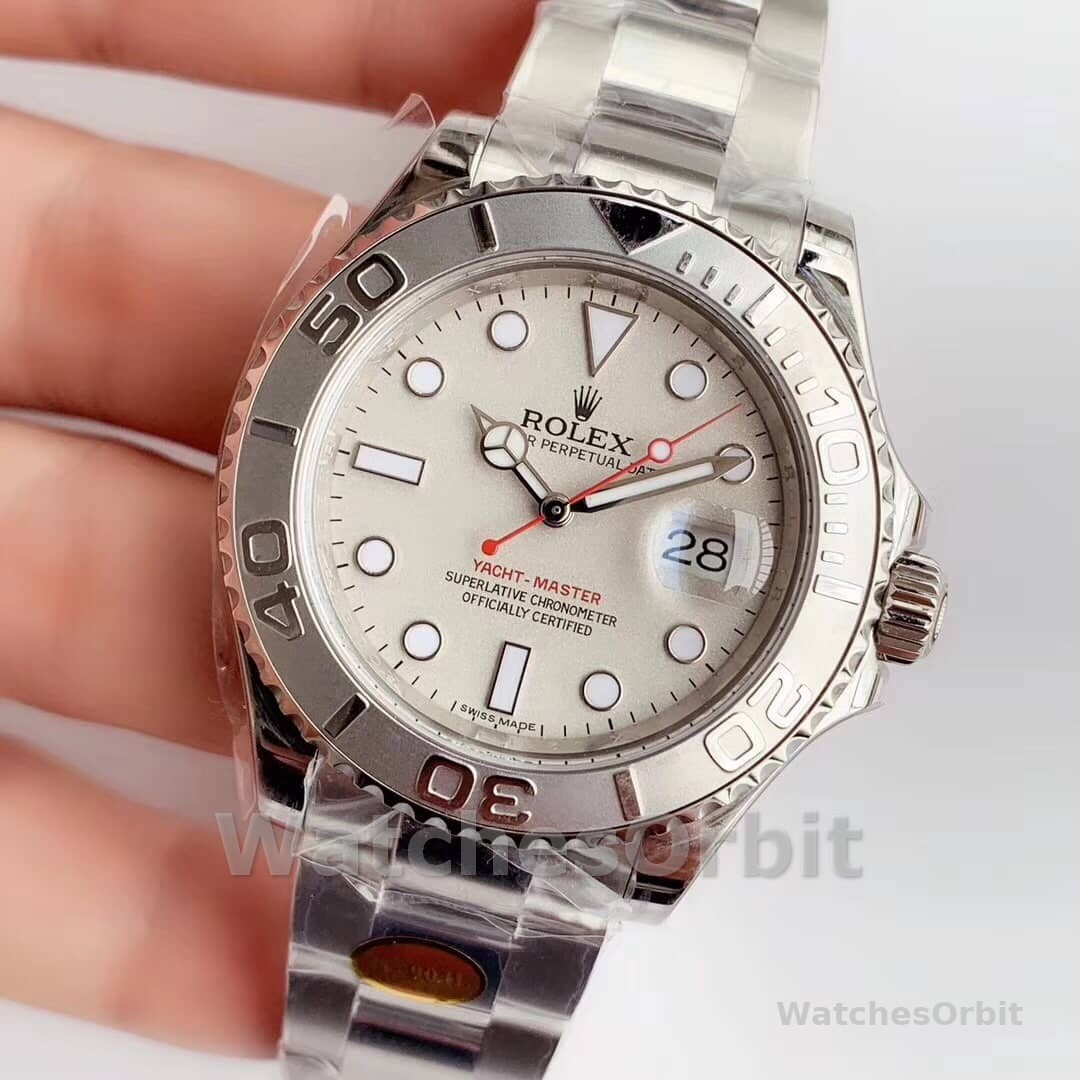 Rolex Yacht Master 16622 Silver Dial 40mm Mens Replica Ratch