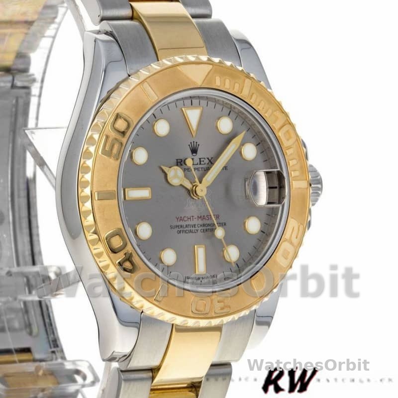 Rolex Yacht-Master 168623 Steel Yellow Gold Platinum Dial 35MM Unisex Replica Watch