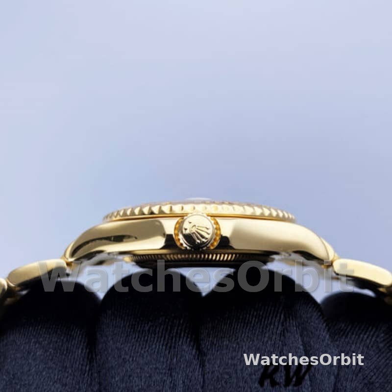 Rolex Yacht-Master 168628 White Dial Yellow Gold 35MM Unisex Replica Watch