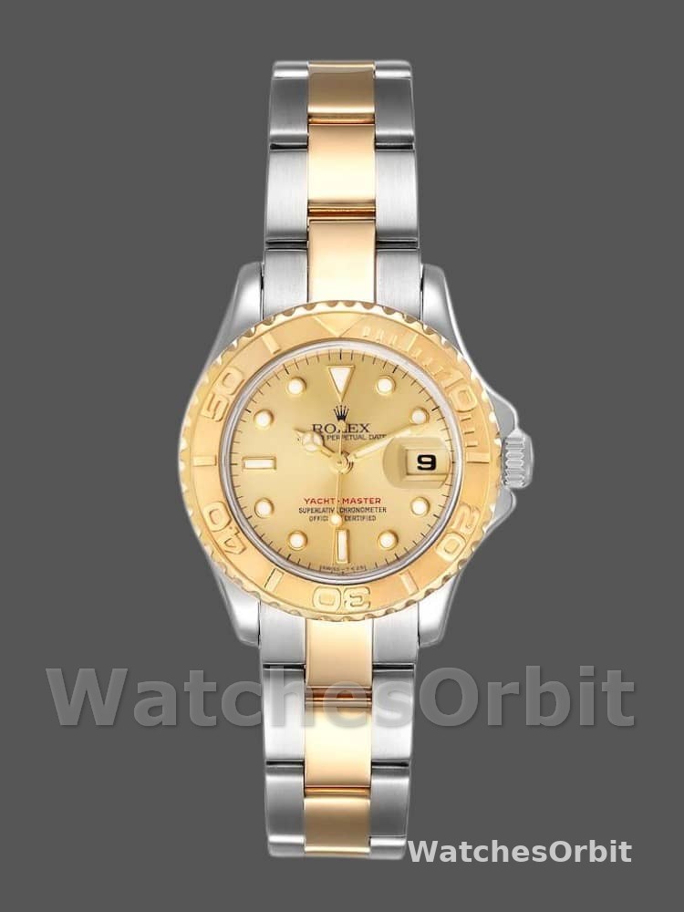 Rolex Yacht-Master 169623 Steel Yellow Gold Champagne Dial 29MM Lady Replica Watch