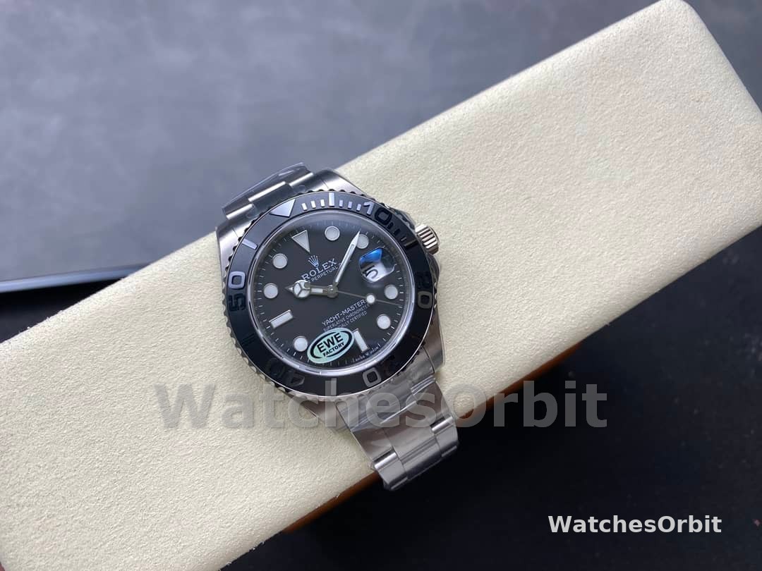 Rolex Yacht Master Black Dial Titanium 226627 0001 42mm Men's Watch