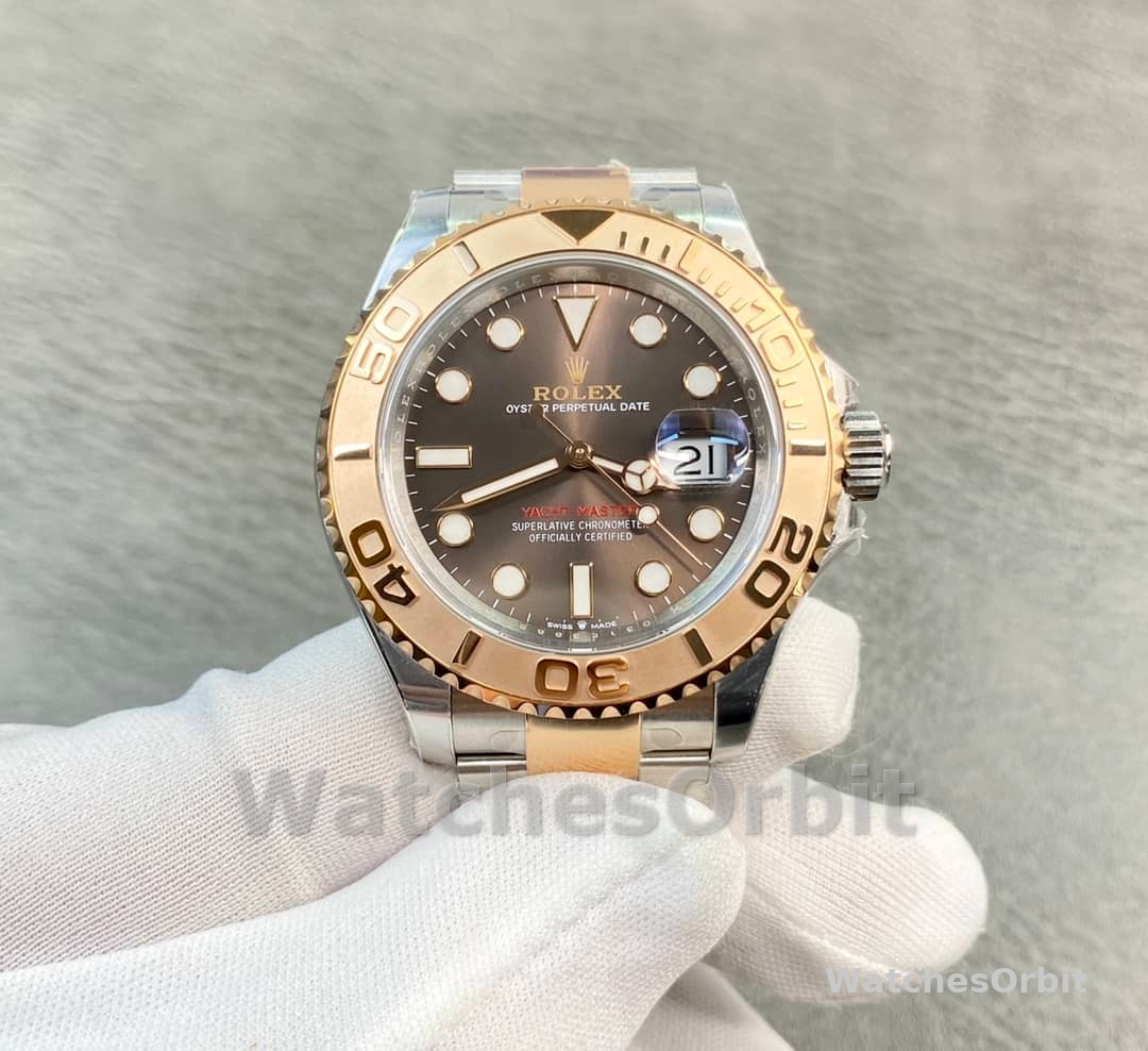 Rolex Yacht Master II 116621 Chocolate Dial Rose Gold 40mm Mens Replica Watch