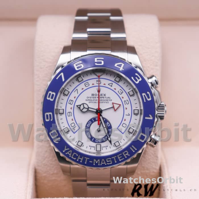 Rolex Yacht-Master II 116680 White Square Dial 44mm Mens Replica Watch