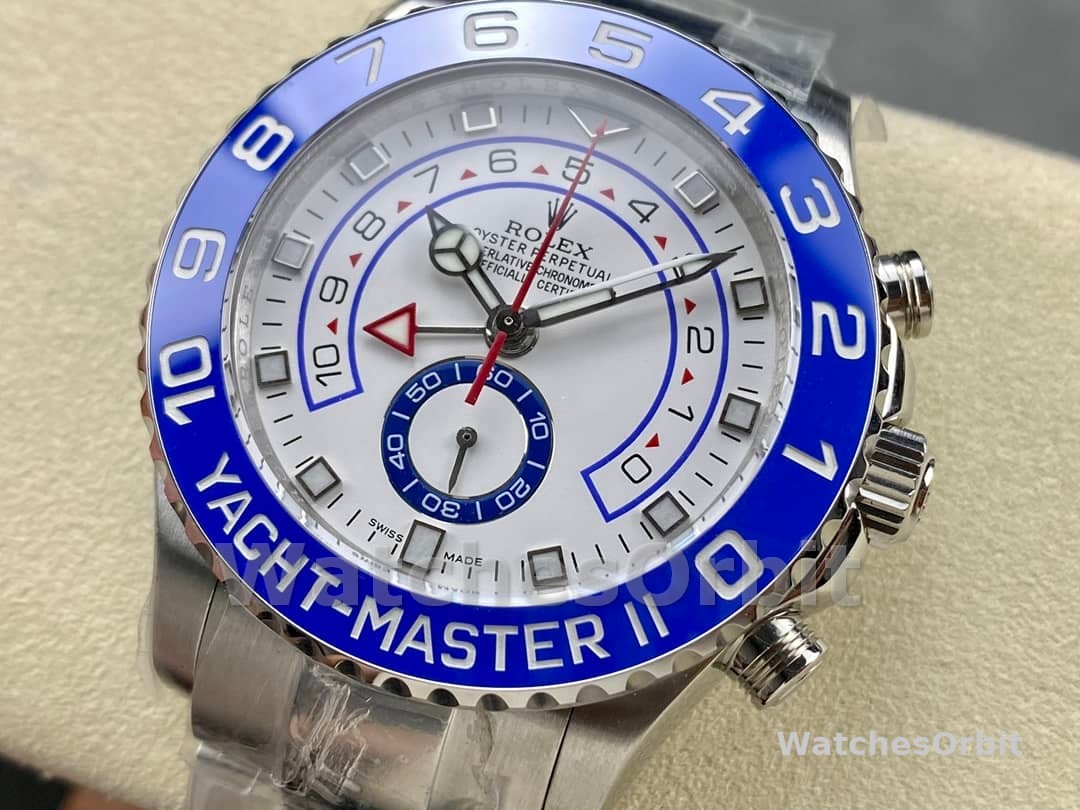 Rolex Yacht-Master II 116680 White Square Dial 44mm Mens Replica Watch