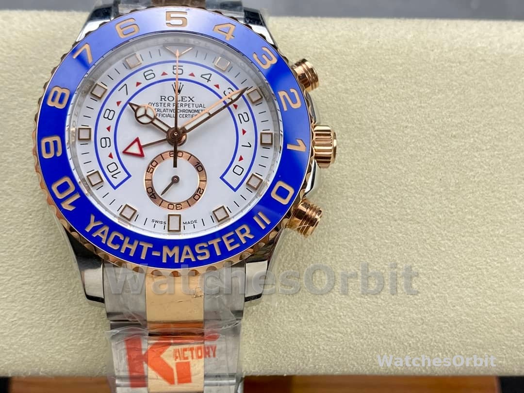 Rolex Yacht-Master II 116681 White dial 44mm Mens replica Watch