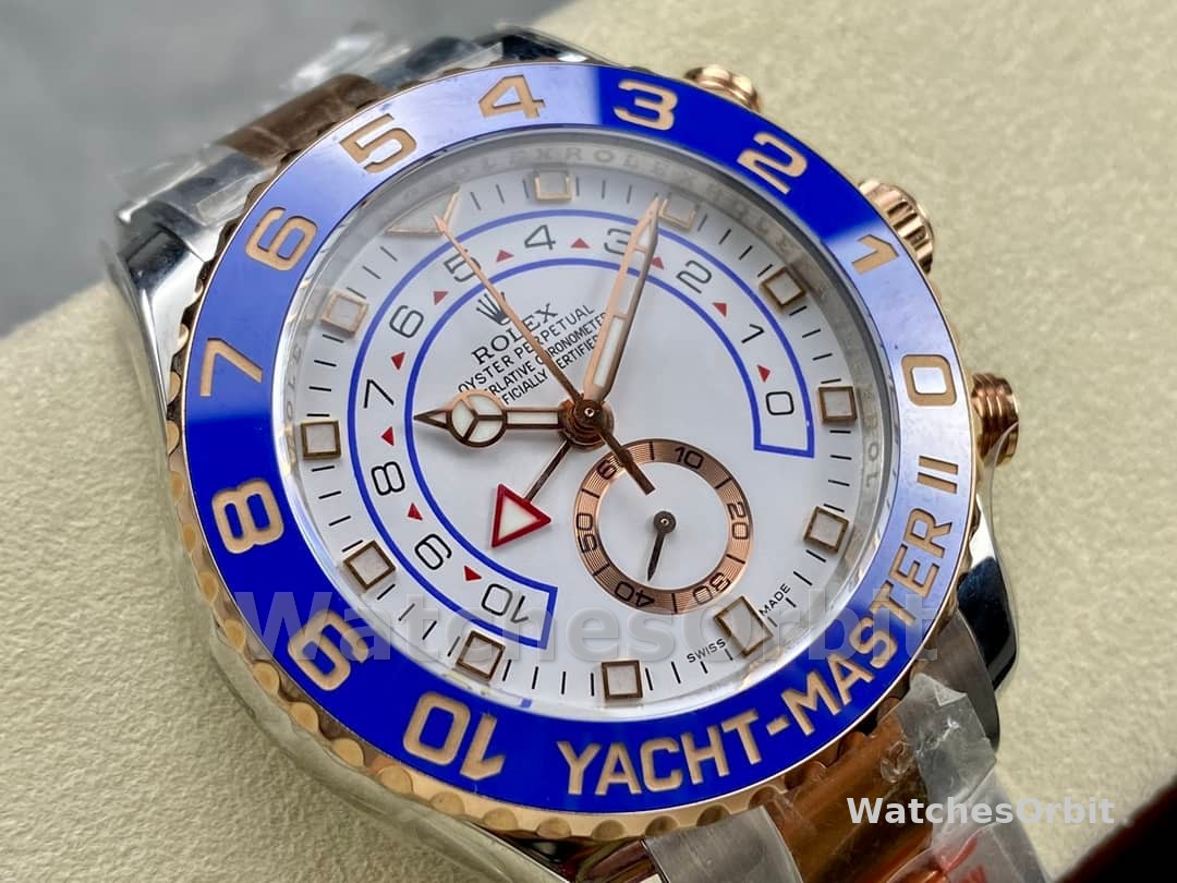 Rolex Yacht-Master II 116681 White dial 44mm Mens replica Watch