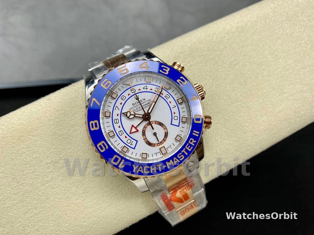 Rolex Yacht-Master II 116681 White dial 44mm Mens replica Watch