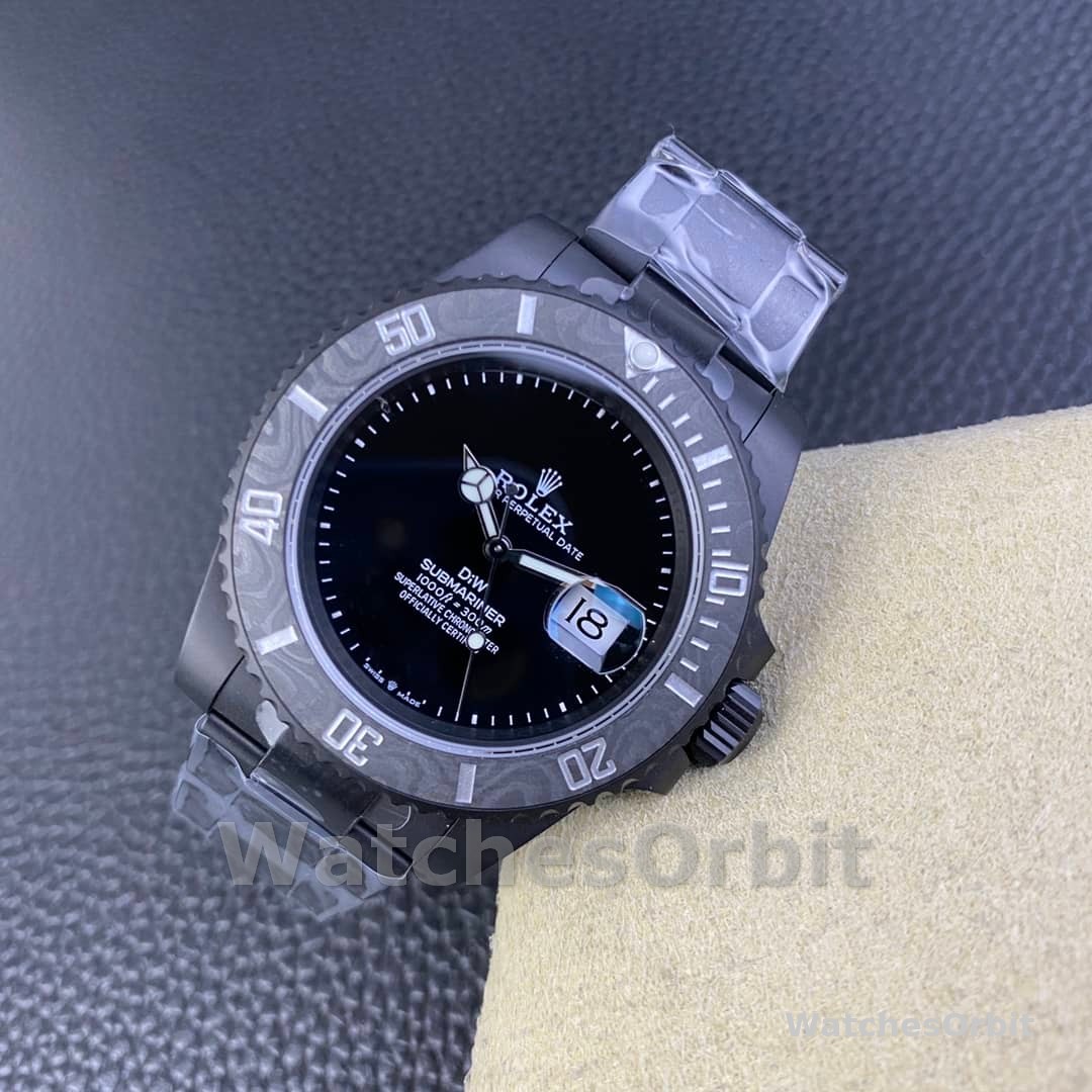 Rolex Submariner DIW Edition Parakeet Carbon Fiber Bezel 116610LB Black Dial