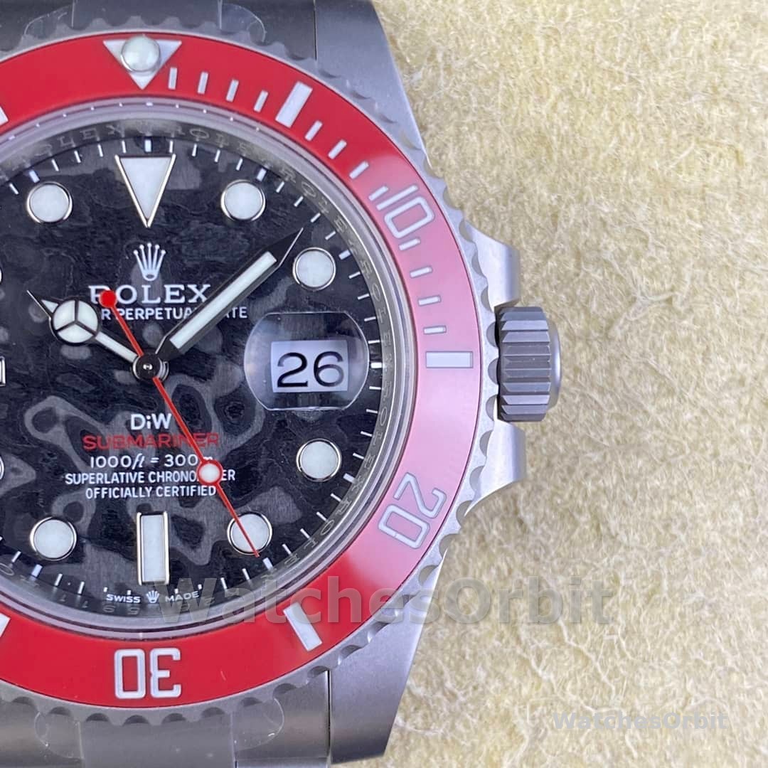 Rolex Submariner DIW Persimmon Orange Black Dial Ceramic Red Bezel 116610LN